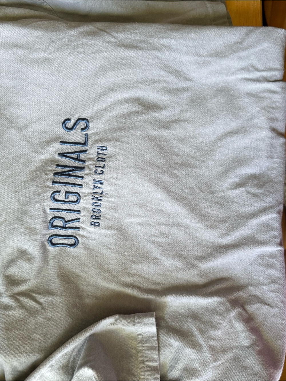 Men’s Brooklyn Cloth Light Gray 'ORIGINALS' Embroidered short sleeve‎ size large - Picture 7 of 9